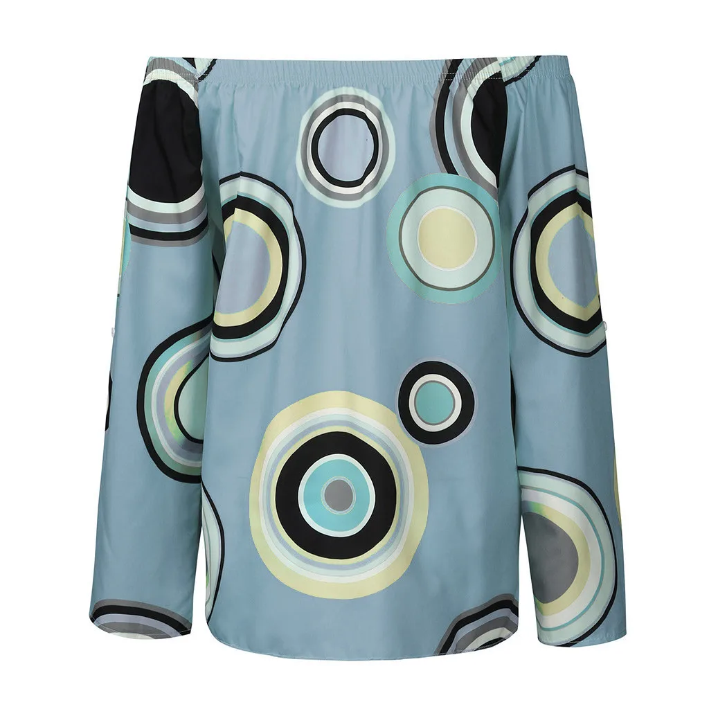 Женские топы и блузки Mujer De Moda плюс размер S-4XL Tunique Femme Blusas Mujer летняя блузка с открытыми плечами блузка блузкиз4