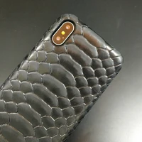 genuine leather ultra thin case for iphone x xs max 10 snake phone cases luxury hard back cover 3d python skin pattern solque