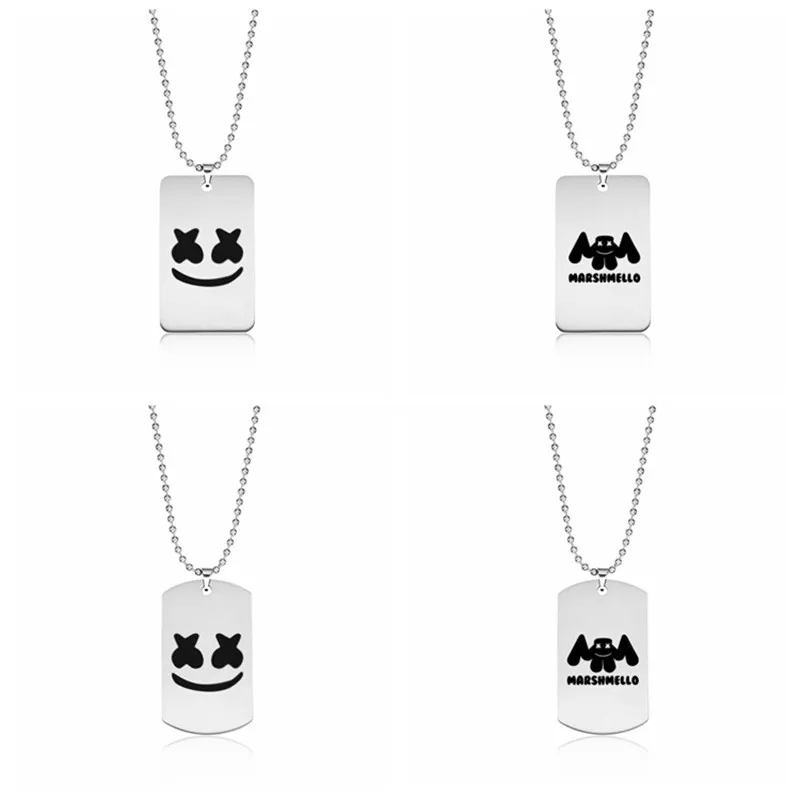 Оптовая продажа Marshmello искусственная кожа нержавеющая сталь гравировка ремешок
