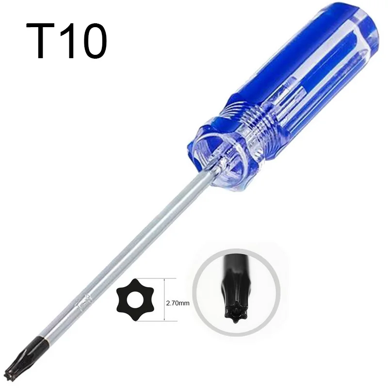 Отвертка T8/T9/T10 Torx для защиты от взлома отвертка Torx драйвер для xbox 360 беспроводной контроллер 45# стальная отвертка