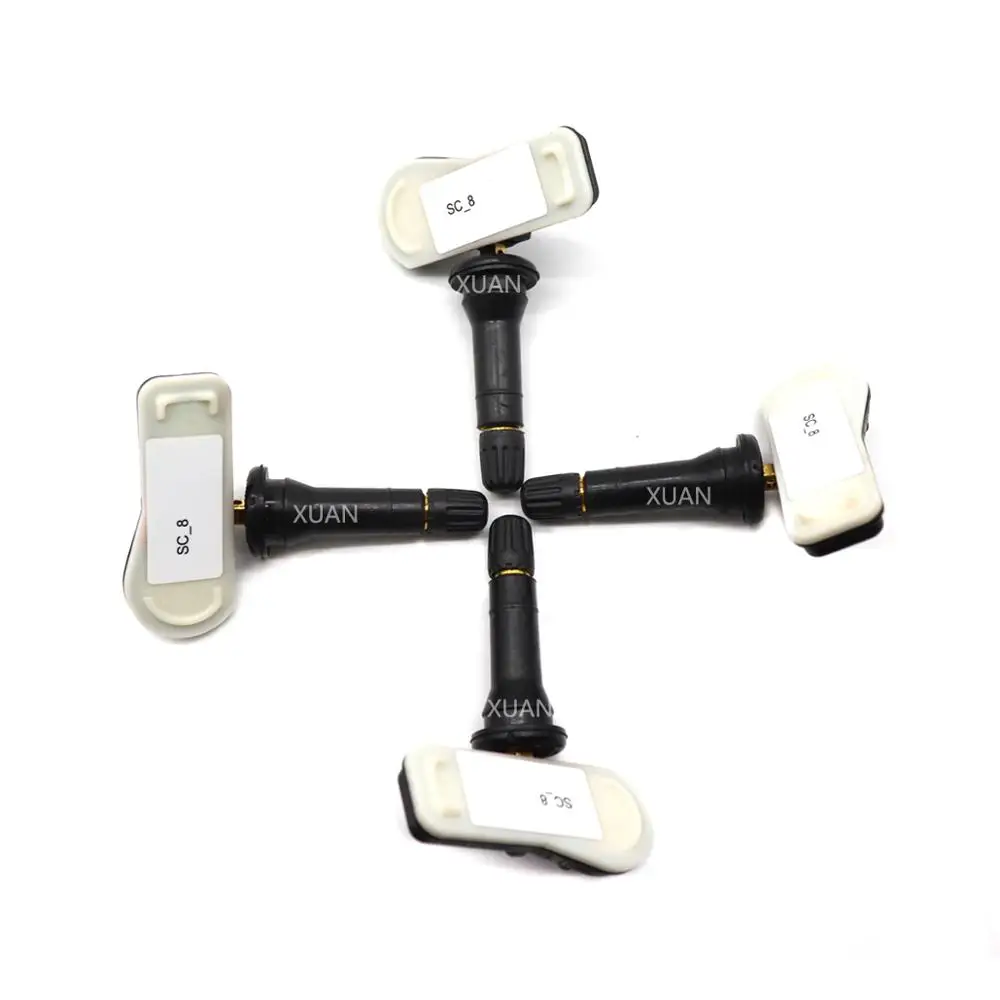 XUAN 4 шт. датчик давления в шинах TPMS 9811536380 9673860880 для Peugeot 3008 T84 307 301 408 508 T5 T7 5008 T87 RCZ T75