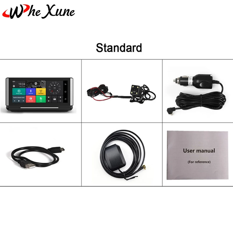 WHEXUNE 6 86 дюймов 3g/4 г Android 5 1 Видеорегистраторы для автомобилей Камера gps Full HD 1080 P WI FI