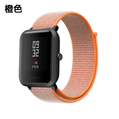 Многоцветный Нейлоновый тканый ремешок для Xiaomi Amazfit ремешок Bip ремешок для часов Huami Amazfit Bip BIT PACE Lite Молодежные умные часы браслет - Цвет: Многоцветный