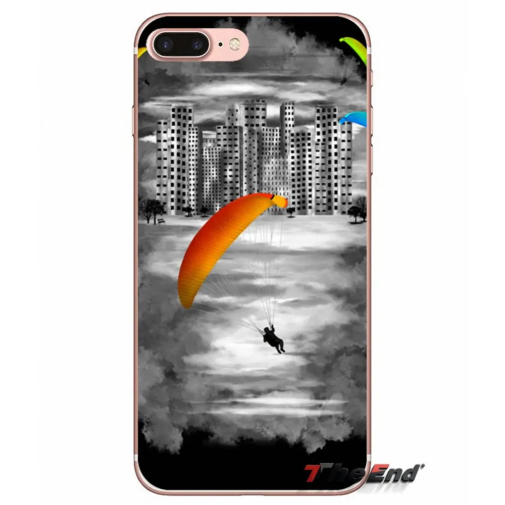 Силиконовый чехол для iPhone X 4 4S 5 5S 5C SE 6 6S 7 8 Plus Samsung Galaxy J1 J3 J5 J7 A3 A5 2016 2017 Paraglide Sports