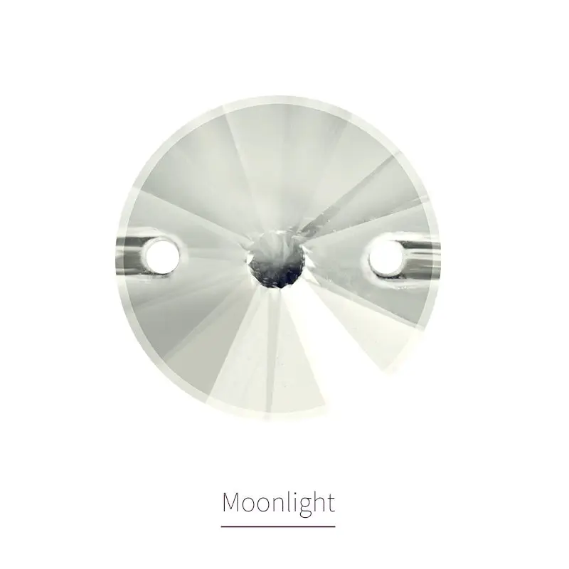 Moonlight Очаровательный Rivoli пришивной горный хрусталь кристалл AB K9 стекло Flatback многоцветный швейные камни для одежды DIY сумки ручной работы - Цвет: Moonlight