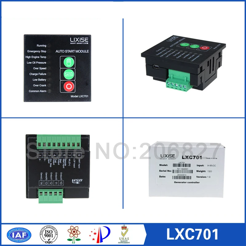 Фото Контроллер генератора LXC701 одинаковый размер и те же функции что контроллер DSE701 Контроллер генератора LXC701 одинаковый размер и те же функции что контроллер DSE701