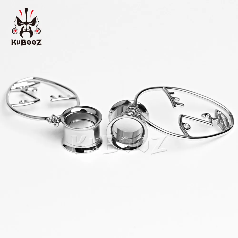 KUBOOZ ювелирные изделия для пирсинга тела ушные туннели с заглушками висячие