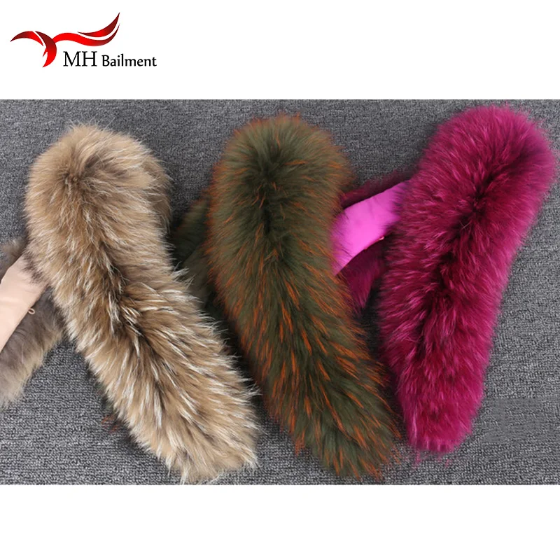 Женская Бандана с воротником из натурального меха енота модный шарф-пальто