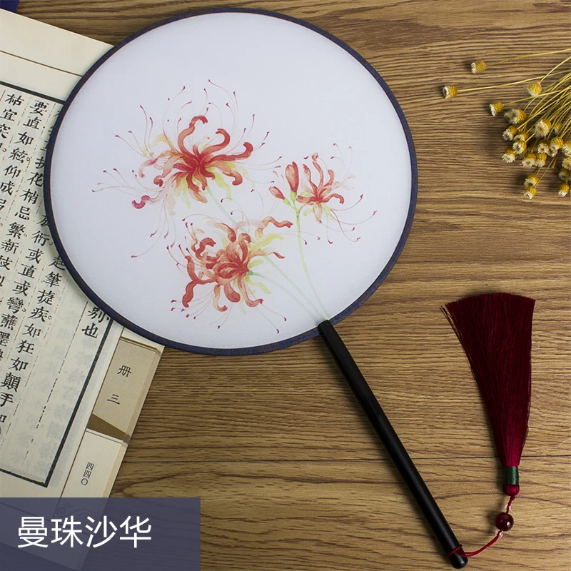 Китайский стиль Hanfu древний вентилятор круглый ручной дамы подарок украшение |