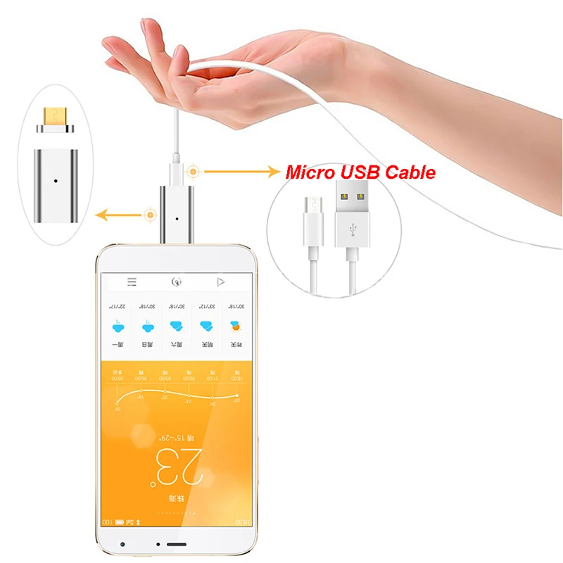 Магнитный адаптер MLLSE кабель Micro USB для зарядки SAMSUNG S9 + Xiaomi HUAWEI LG Lenovo Asus HTC Moto на базе