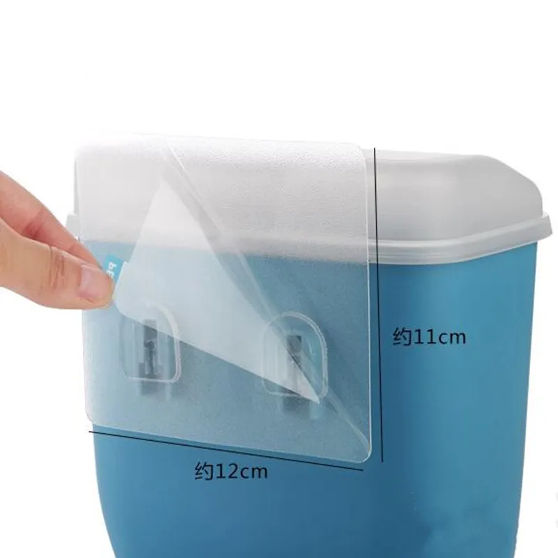 Новинка настенная корзина для мусора без гвоздей с крышкой пластиковая коробка