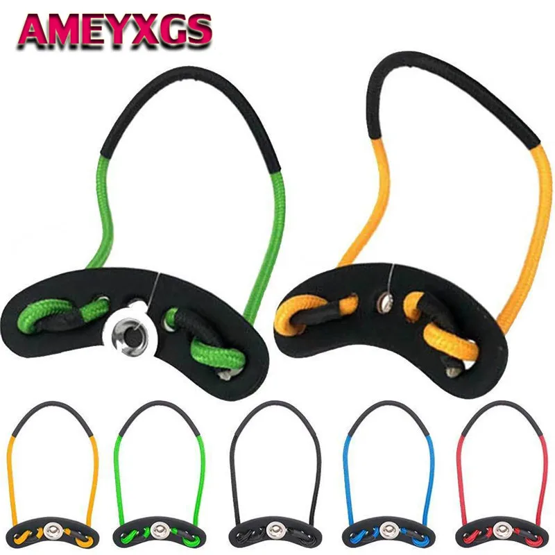 

1Pc Archery Compound Recurve Bow Wrist Sling Protector Cord Rope Strap Adjustable Braided Bow Sling Hunting Shooting Accessories
