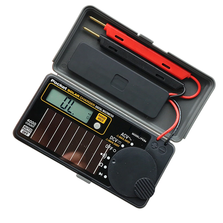 

Pocket Solar Battery Charge Digital Multimeter DMM PS8A 4000 Counts 0.7%