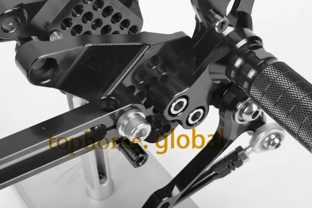 Черные Запчасти для мотоциклов ЧПУ комплекты задних ножек колышки задний Набор