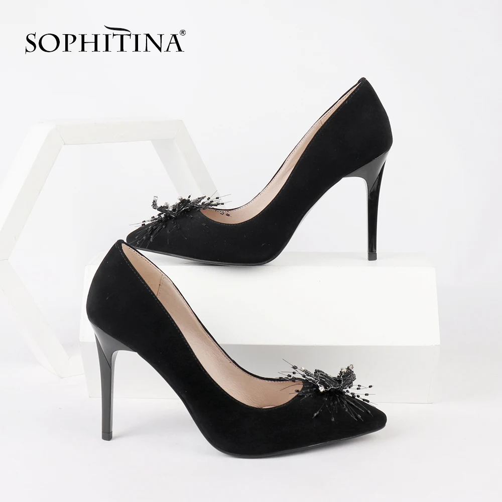 SOPHITINA/элегантные туфли-лодочки с цветочным принтом очень высокое качество