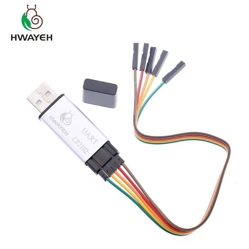 Алюминиевый корпус CP2102 USB 2 0 для TTL UART модуля 6 контактный последовательный