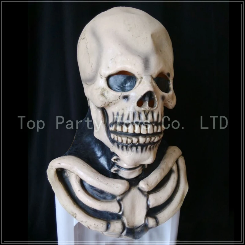 Бесплатная доставка Halloween Party Cosplay Реалистичная Ужасы Латексные Маски Анфас