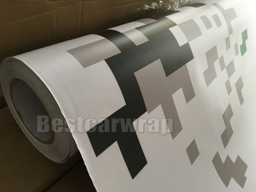 Крупные пятна белого и синего цвета S камуфляж автомобиль Обёрточная Бумага