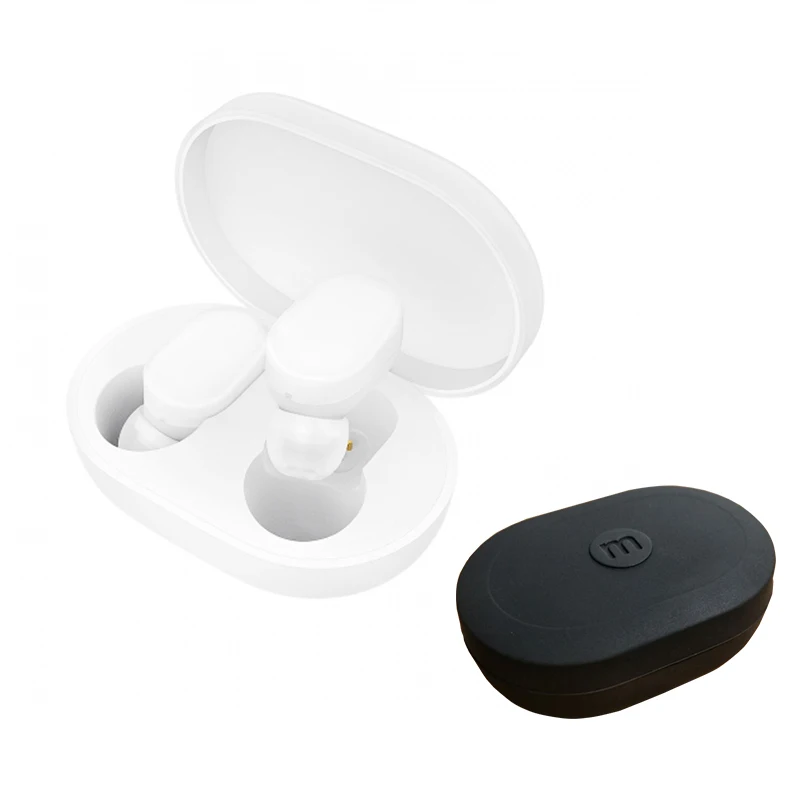 Add Black Case Оригинальные bluetooth-наушники Xiao mi AirDots Youth Edition mi True беспроводные наушники Bluetooth 5,0 TWS Air Dots гарнитура - Цвет: Add Black Case