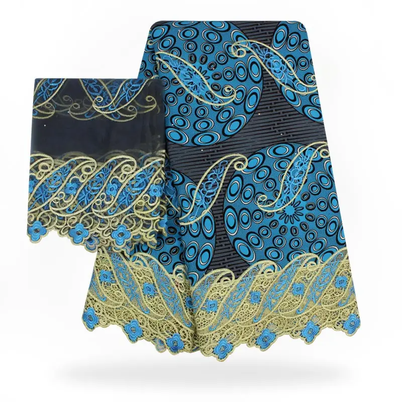 Голландский Воск brode Лоскутная швейцарская чистая кружевная африканская ткань с