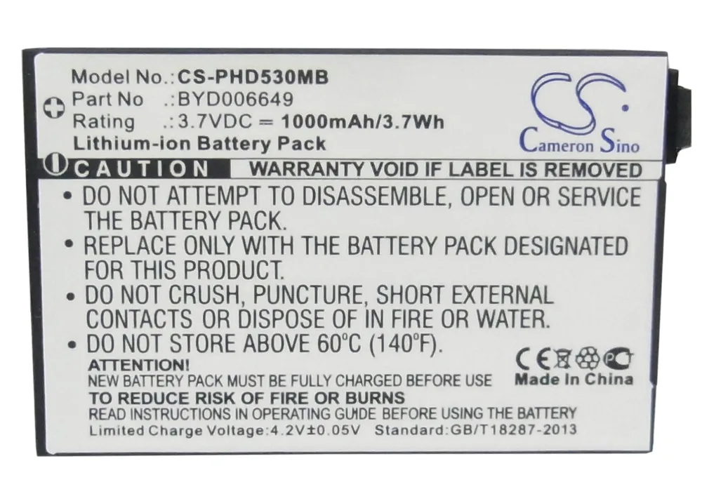 Аккумулятор Cameron Sino BYD001743 для Philips Avent Eco SCD535 DECT SCD530 SCD535|byd battery|battery forbatteries batteries |