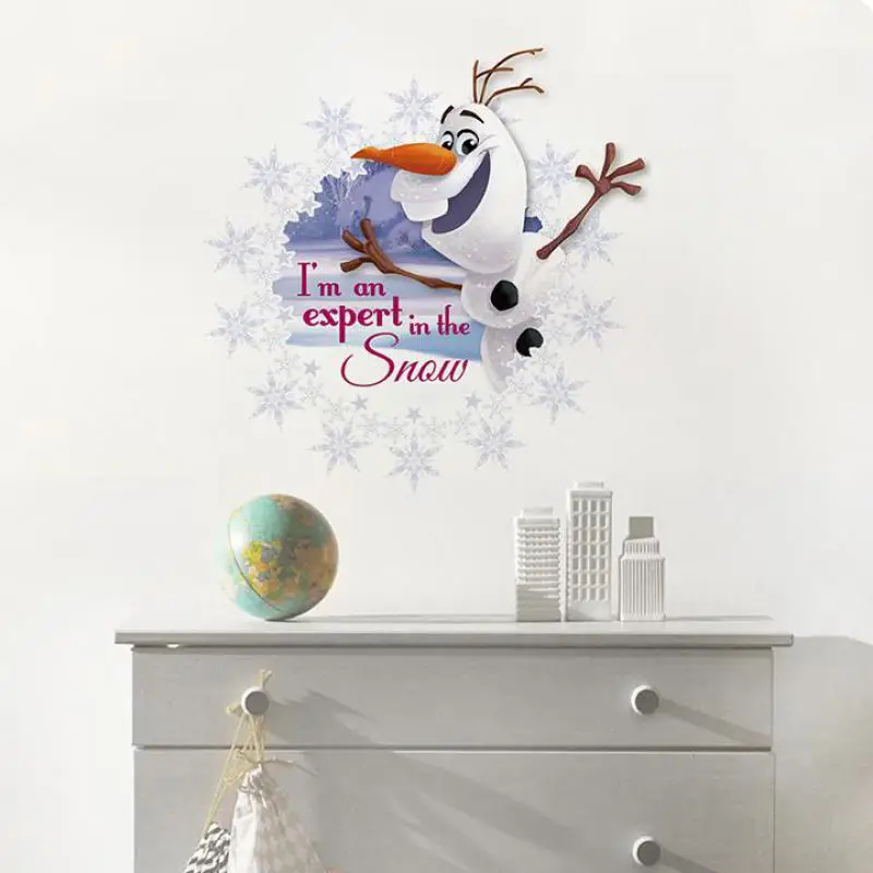 Принцесса Эльза наклейки на стену для детей обувь девочек комната королева снег
