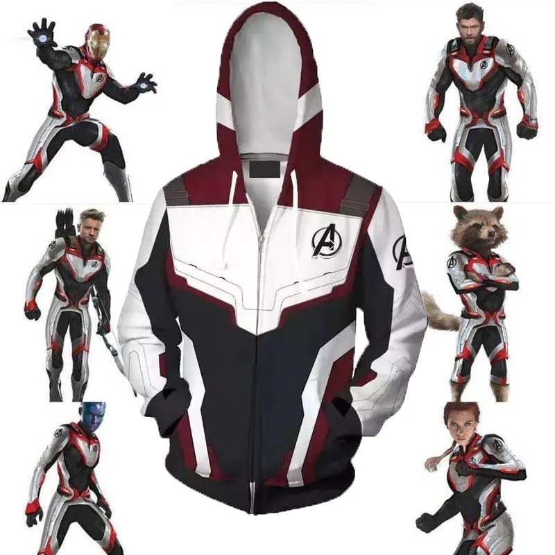 Мстители 4 Endgame Advanced Tech толстовки Косплей свитер куртка пальто|Мужские и свитшоты|