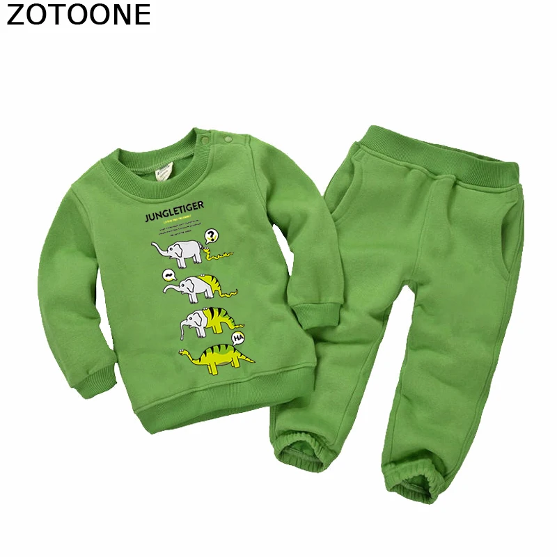 Термонаклейки ZOTOONE с изображением животных из мультфильмов для одежды детская