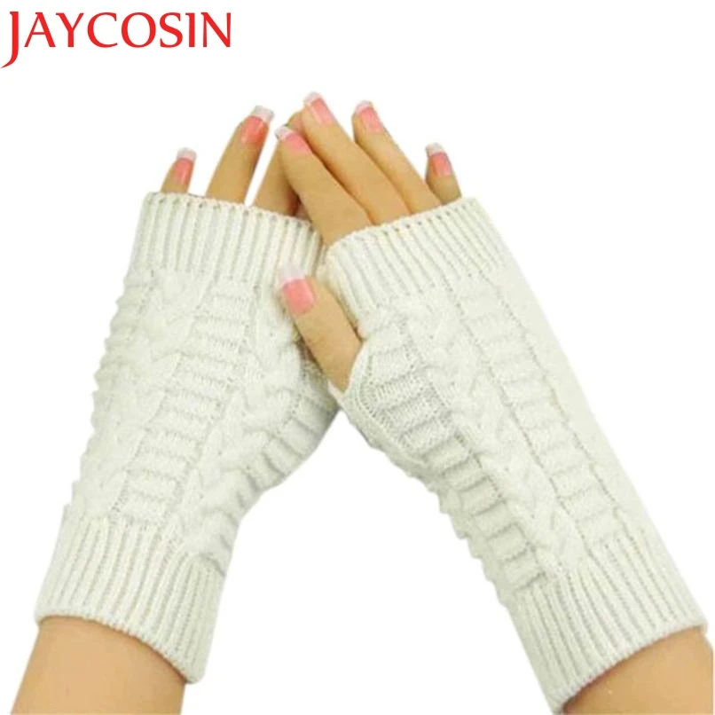 JAYCOSIN Мода Coolbeener модные вязаные перчатки без пальцев зимние перчатки унисекс мягкие теплые варежки Прямая поставка