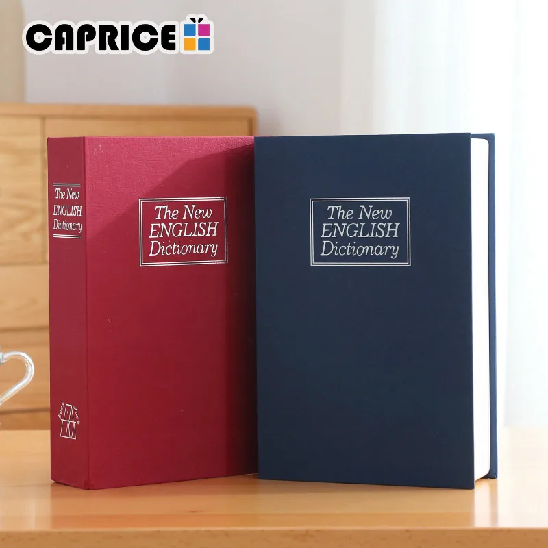 Large Book Safe Money Box Coin Bank Saving Deposit Hidden Piggy Keylock Password Metal Home Decoration Accessories SB-S | Дом и сад