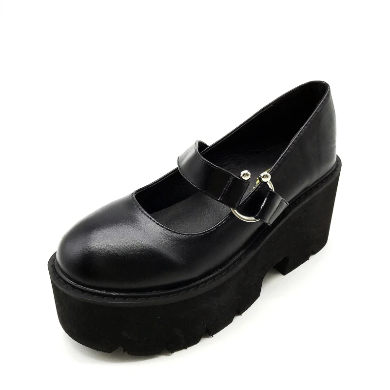 Zapatos Plataforma Mujer Удобная женская обувь на платформе Повседневная Винтажная с