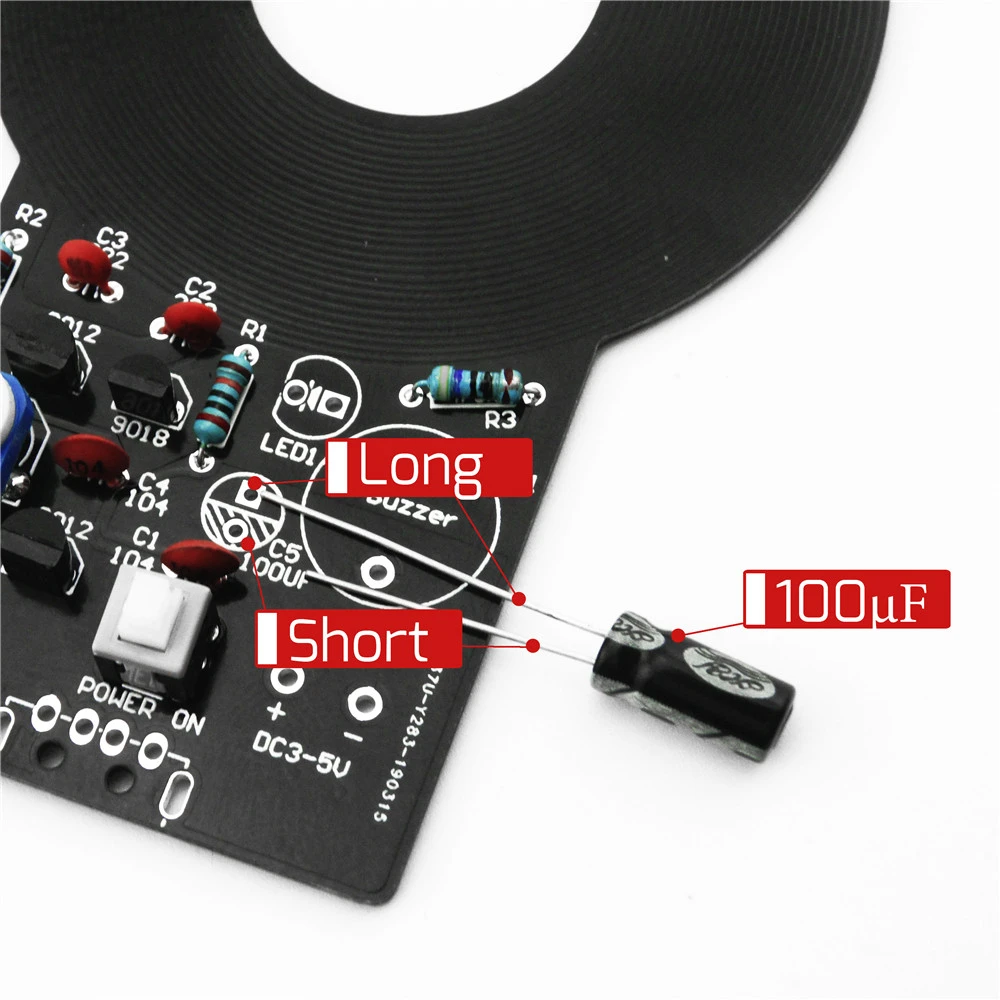 DIY Kit детектор металла Комплект Электронный комплект DC 3 V-5 V 60 мм Бесконтактный Сенсор модуль DIY электронные детали детектор металла