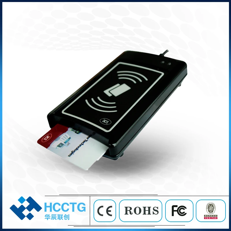 Двойной интерфейс USB NFC + IC чип планшетный ПК ISO 7816 смарт кардридер ACR1281U