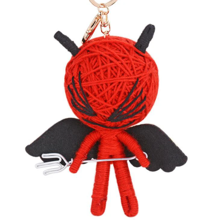 Новинка Voodoo кукла брелок для ключей модный мужской автомобиль женская сумка