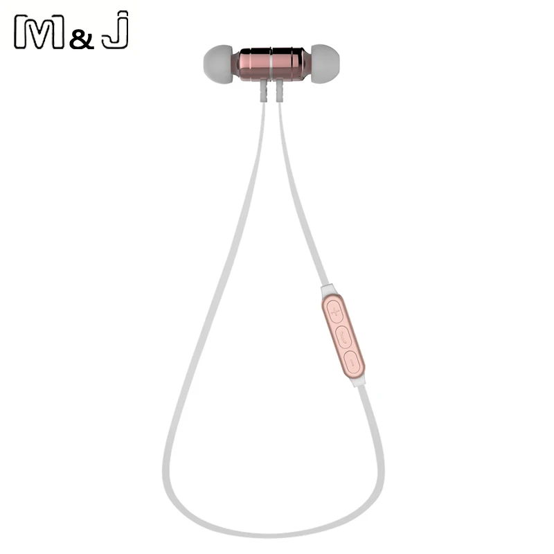 M & J BX325 металлические магнитные наушники вкладыши Bluetooth гарнитура Беспроводные