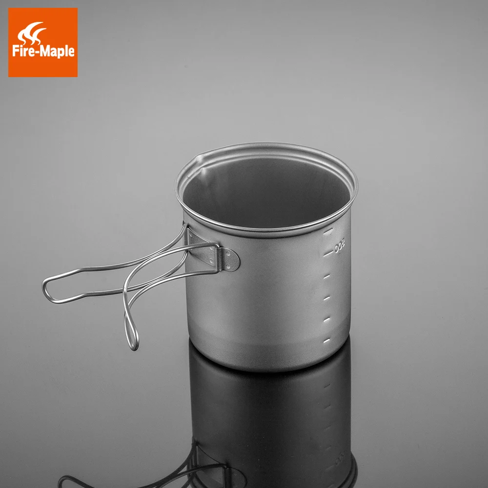 Походный горшок Fire Maple SnowTi 1 портативный Снежный титановый котелок 0 65 л
