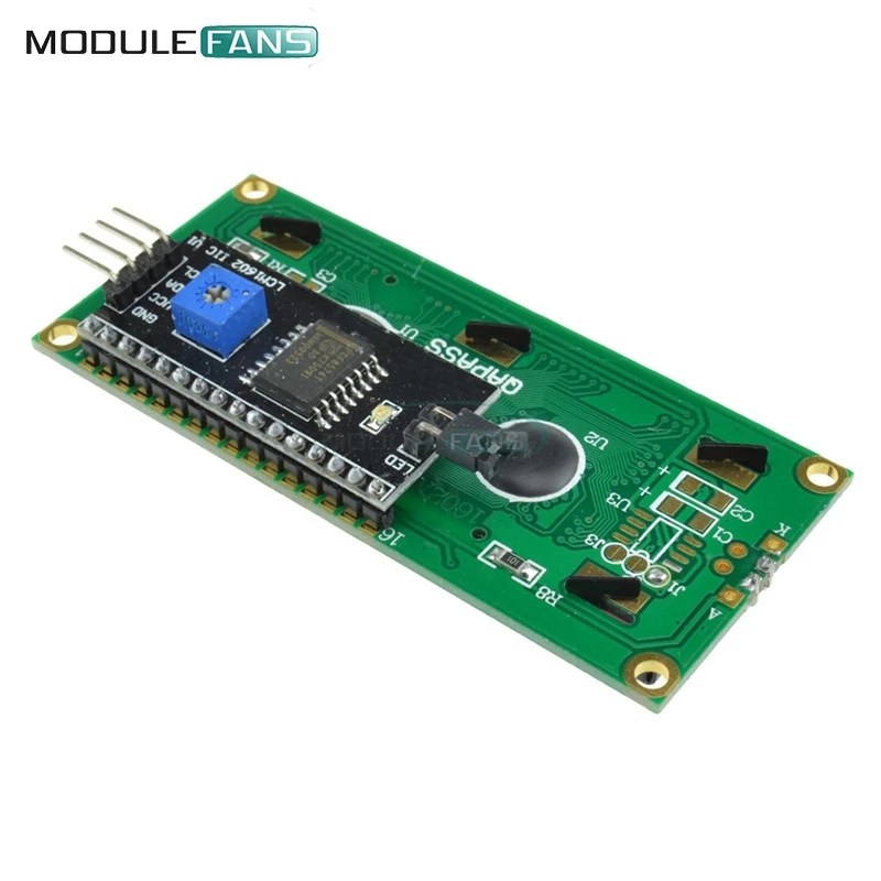 Желтый дисплей IIC I2C TWI последовательный интерфейс SPI 1602 16X2 жк модуль для Arduino Control