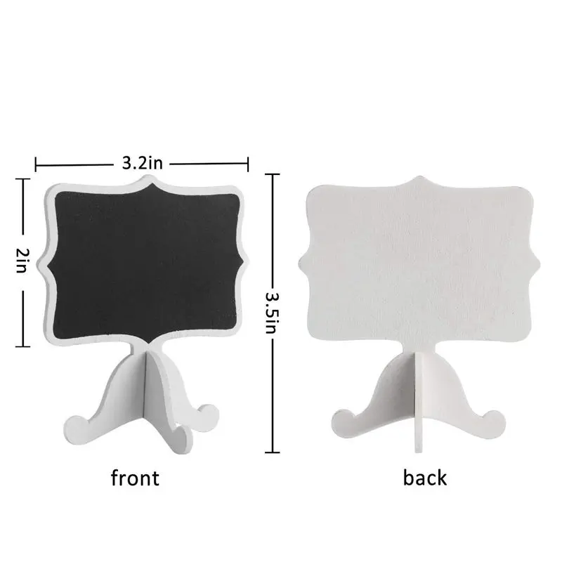 Set of 20 Mini Chalkboard- Small Blackboard for Catering Supplies Food Labels Party Decorations Table Numbers Wedding a | Канцтовары для