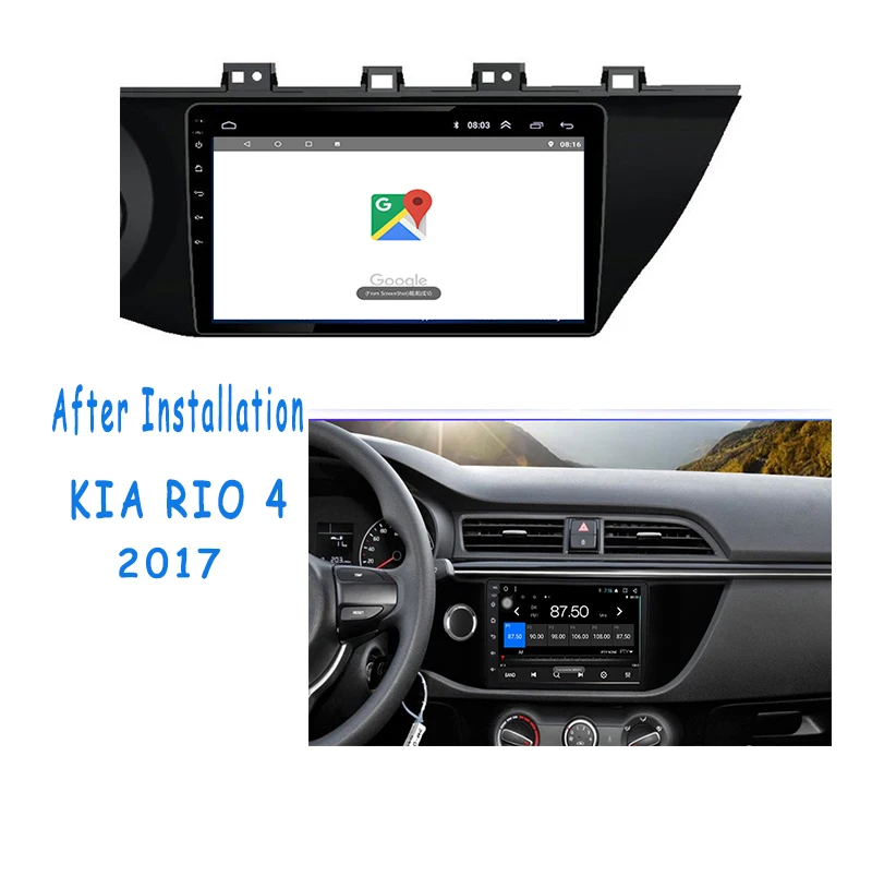 LSON 1 Din Автомобильный мультимедийный плеер Android gps навигация авто стерео видео плеер для KIA RIO 3 4 2011