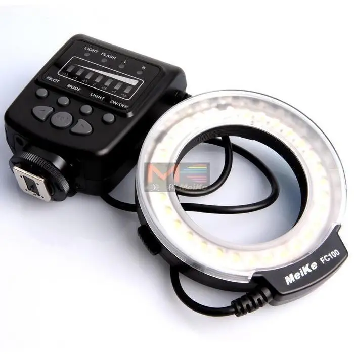 Meike FC-100 с макрокольцевой вспышкой/светильник для Nikon D7100 D7000 D5200 D5100 D3200