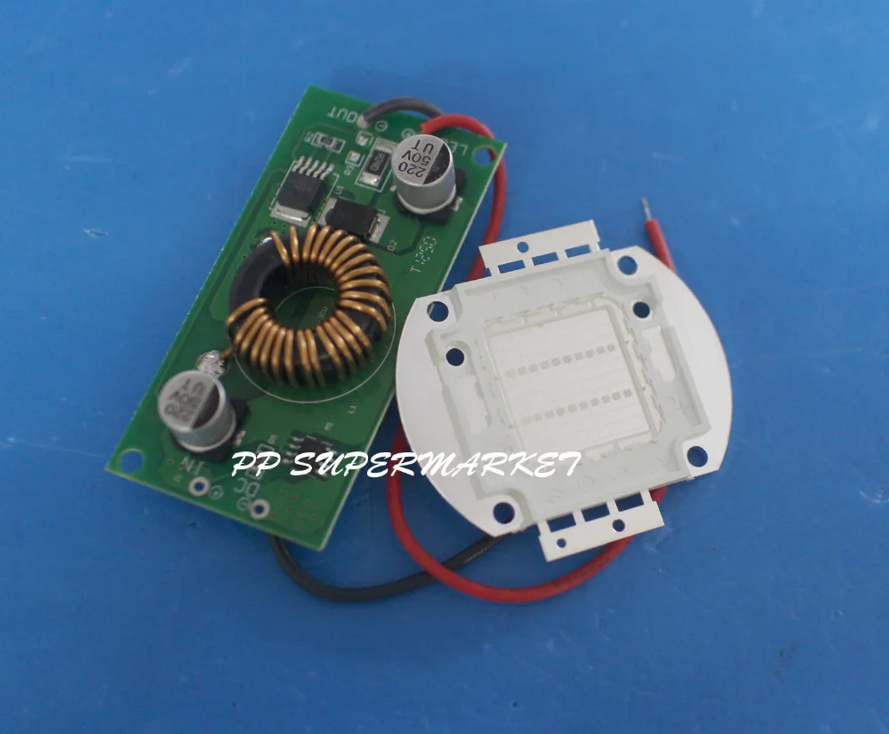 20 Вт 395нм Ультрафиолетовый светодиод высокой мощности + Драйвер DC12v для аквариума