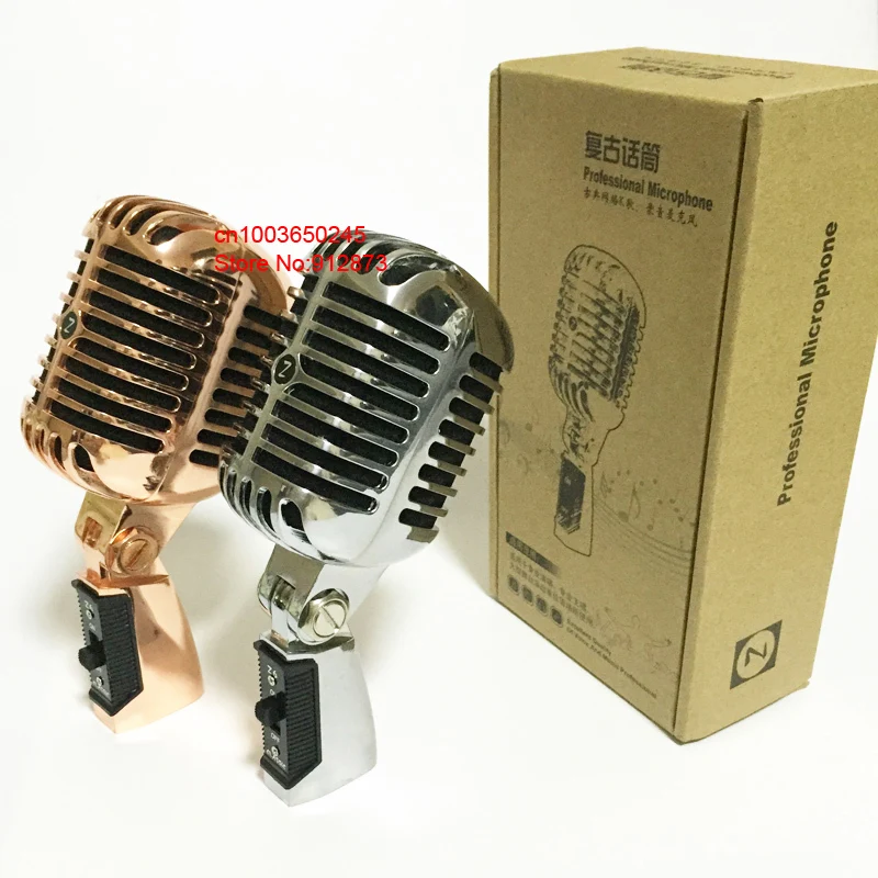 VM-60 профессиональный вращающийся винтажный микрофон классические динамические микрофоны ретро микрофон для вещания вокала и концерта