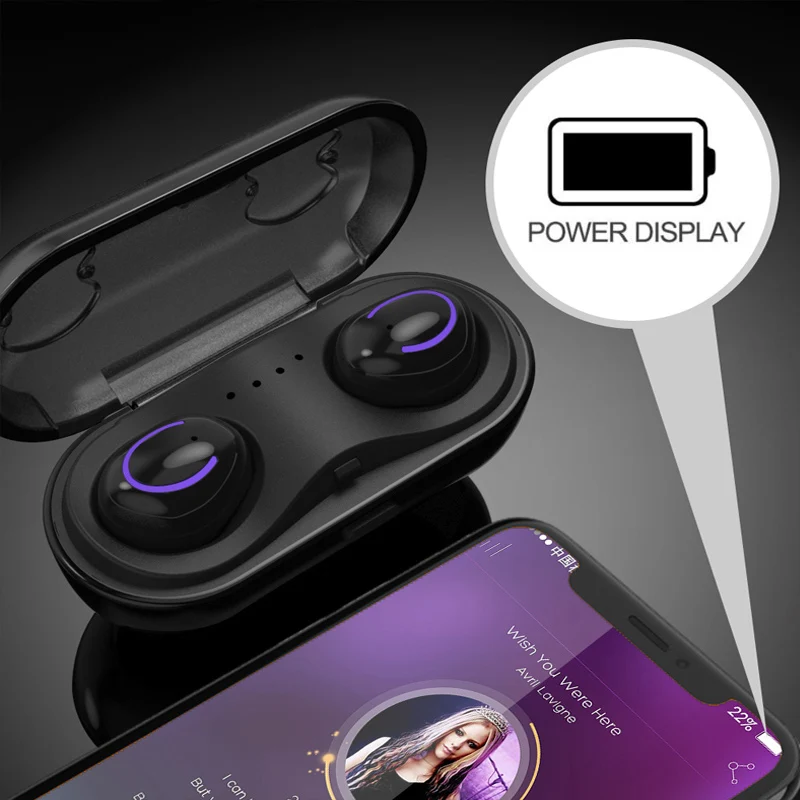 Спортивные Беспроводные bluetooth наушники беспроводные стерео Tws с