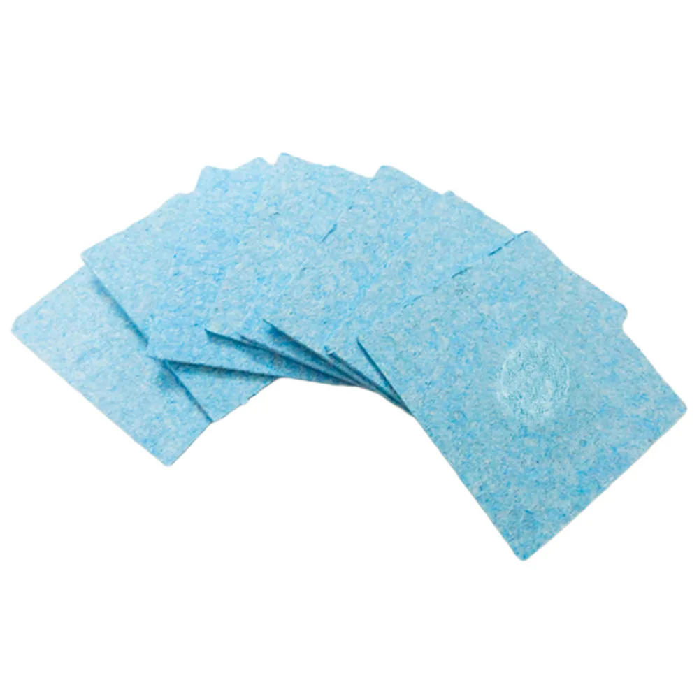 

Blue and Yellow Hand Tool Clean sponge pad 5pcs/lot 6cm*6cm Soldering Iron Solder Tip Welding Cleaning Sponge Pads Color Random