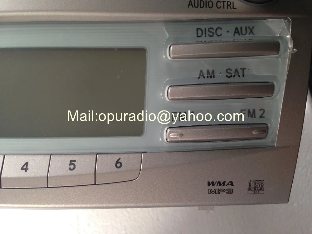 TOYOTtA 86120-06190 CQ-ES8660X Matsushita 6 CD changer MP3 WMA для Camry A51823 приемник 07-09 JBL Автомагнитола версия