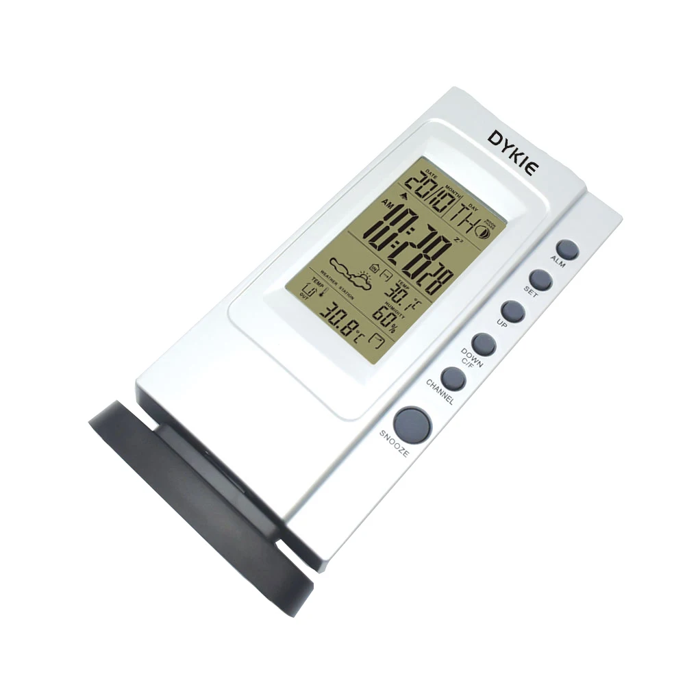 DYKIE Метеостанция беспроводной календарь цифровой Крытый термометр Открытый