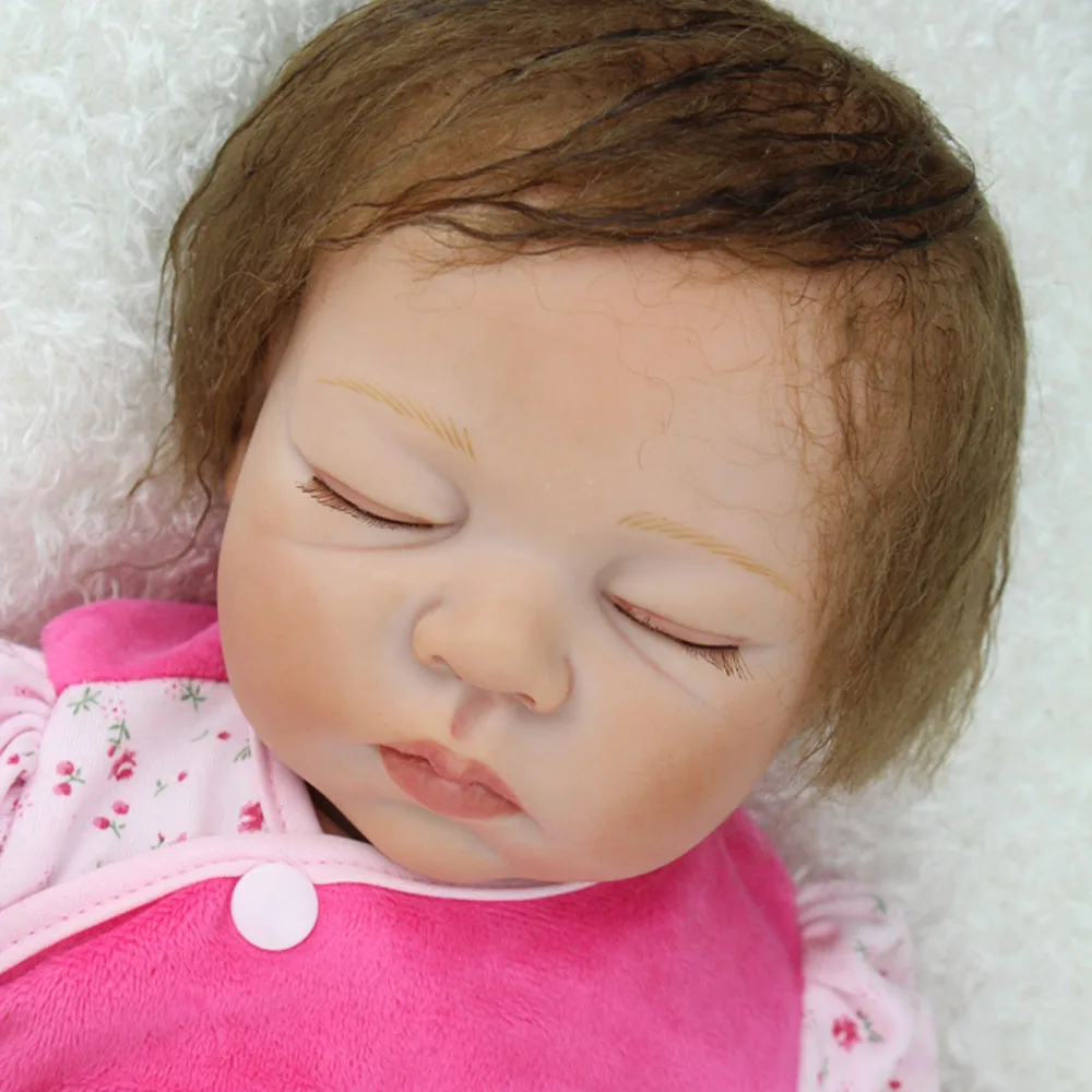 55 см 22 дюйма силиконовые куклы Reborn Baby, реалистичные, живые, Menina, младенец, новорожденный, Bebe, реалистичные дети с накладка-живот, девочка, играющая игрушка