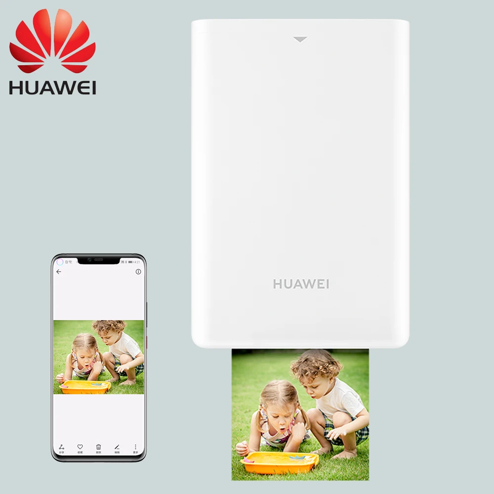 AR принтер 300 точек/дюйм huawei Zink портативный фотопринтер Honor Карманный принтер Bluetooth 4,1 Поддержка DIY поделиться 500 мАч