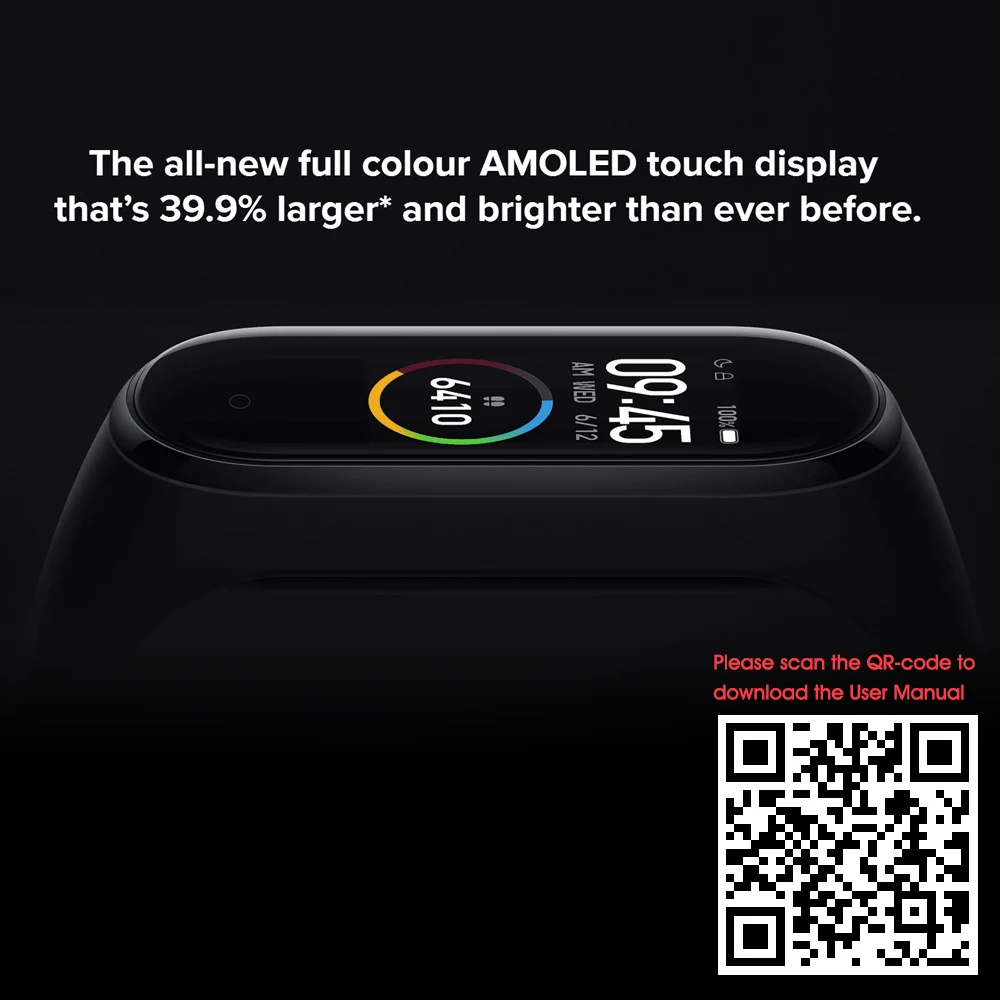 Xiaomi Mi Band 4 новейший музыкальный умный Браслет фитнес-трекер для измерения сердечного ритма цветной AMOLED экран BT 5,0 браслет