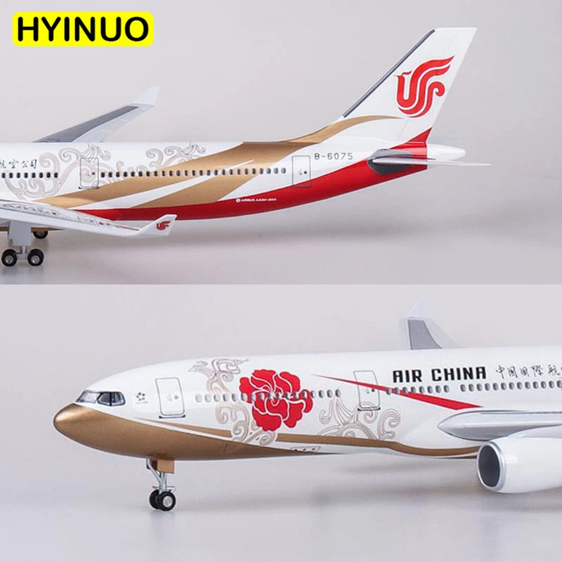 47 см 1:135 масштаб Airbus A330 модель AIR China Airlines Airway W база фары колеса Смола самолет коллекционная игрушка Коллекция